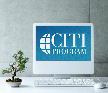 CITI Program logo on computer screen.